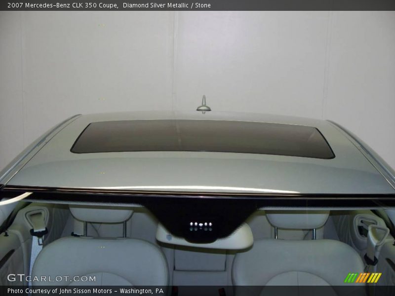 Diamond Silver Metallic / Stone 2007 Mercedes-Benz CLK 350 Coupe
