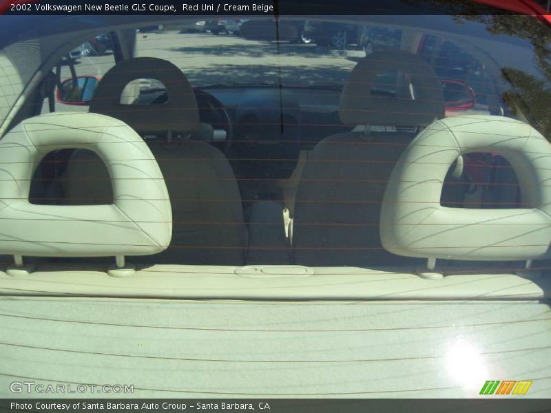 Red Uni / Cream Beige 2002 Volkswagen New Beetle GLS Coupe