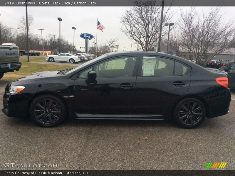 Crystal Black Silica / Carbon Black 2019 Subaru WRX