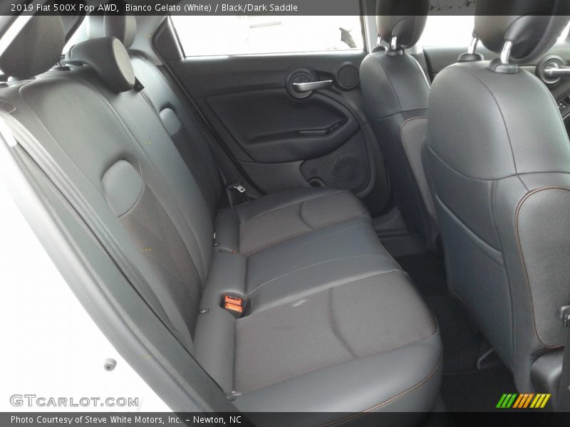 Bianco Gelato (White) / Black/Dark Saddle 2019 Fiat 500X Pop AWD