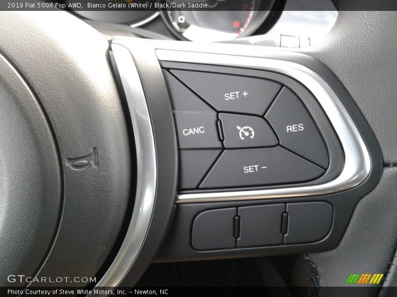 Bianco Gelato (White) / Black/Dark Saddle 2019 Fiat 500X Pop AWD