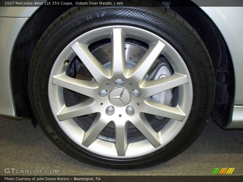 Iridium Silver Metallic / Ash 2007 Mercedes-Benz CLK 350 Coupe