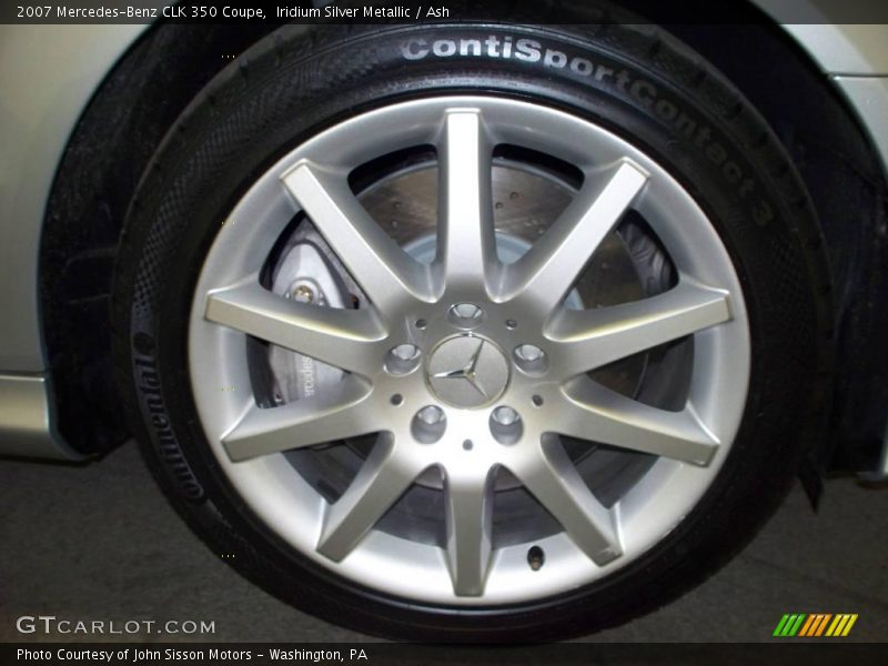 Iridium Silver Metallic / Ash 2007 Mercedes-Benz CLK 350 Coupe