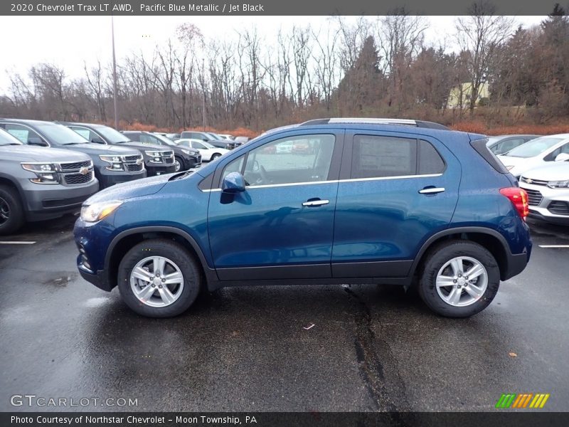 Pacific Blue Metallic / Jet Black 2020 Chevrolet Trax LT AWD