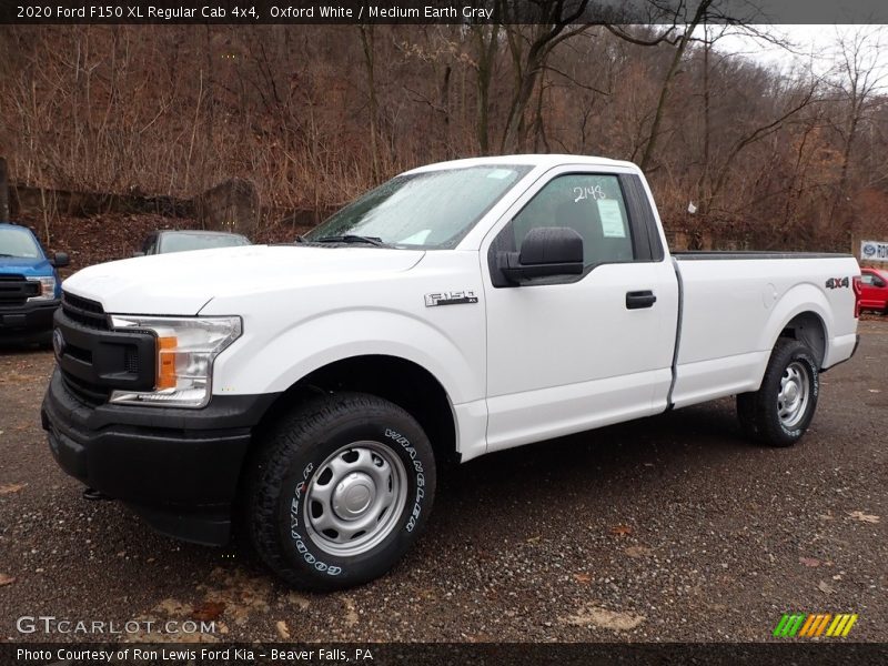 Front 3/4 View of 2020 F150 XL Regular Cab 4x4