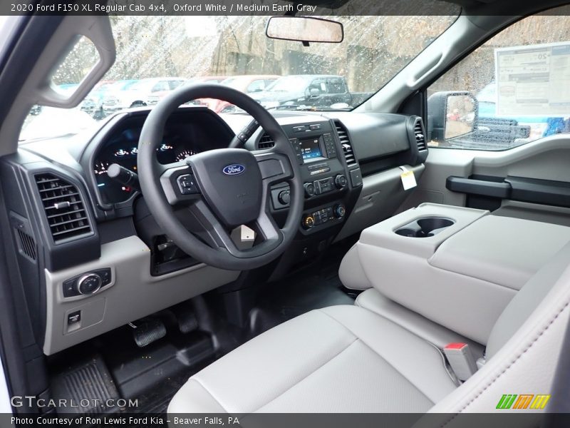  2020 F150 XL Regular Cab 4x4 Medium Earth Gray Interior