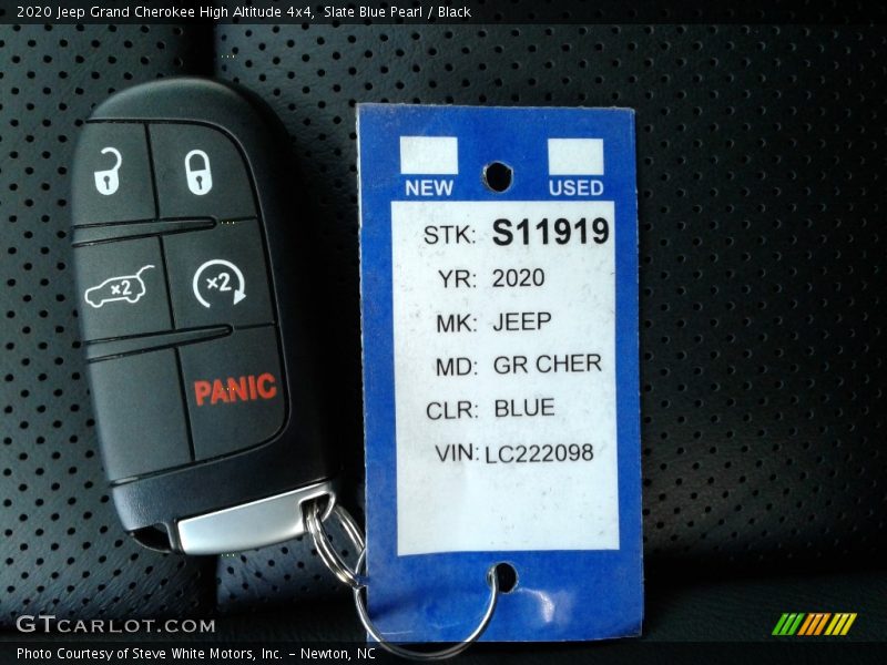 Slate Blue Pearl / Black 2020 Jeep Grand Cherokee High Altitude 4x4