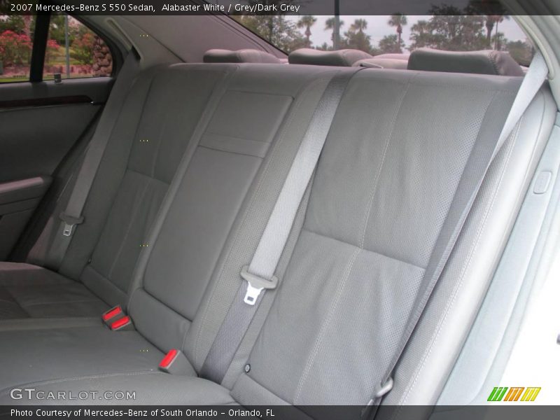 Alabaster White / Grey/Dark Grey 2007 Mercedes-Benz S 550 Sedan