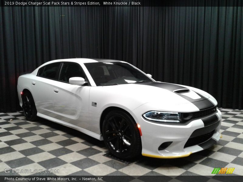 White Knuckle / Black 2019 Dodge Charger Scat Pack Stars & Stripes Edition