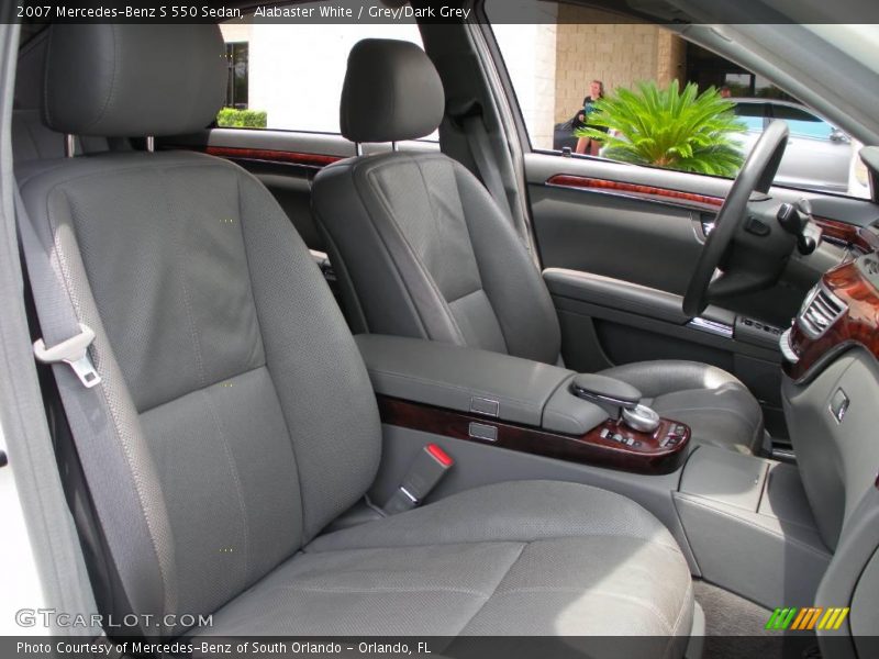 Alabaster White / Grey/Dark Grey 2007 Mercedes-Benz S 550 Sedan