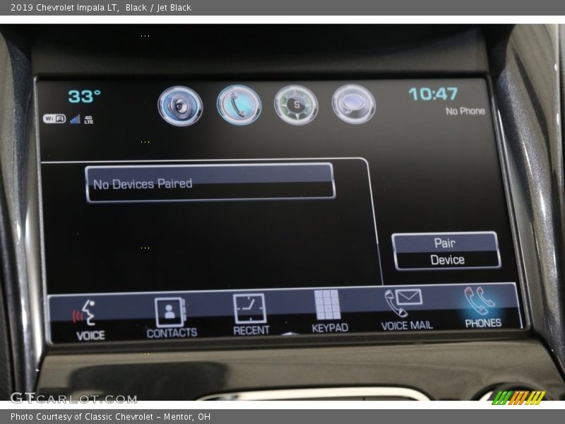 Black / Jet Black 2019 Chevrolet Impala LT