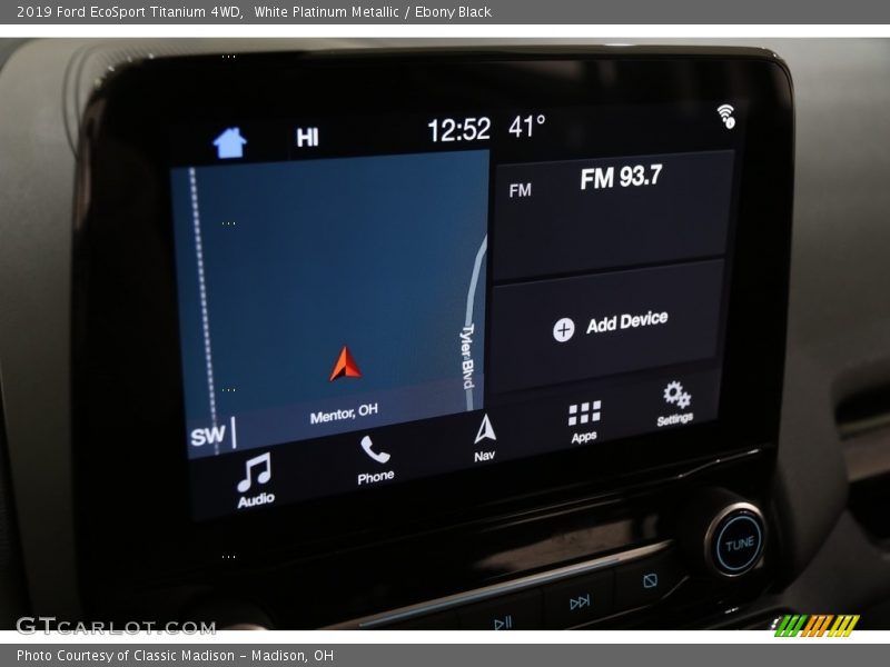 Navigation of 2019 EcoSport Titanium 4WD