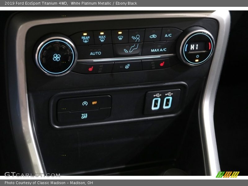 White Platinum Metallic / Ebony Black 2019 Ford EcoSport Titanium 4WD