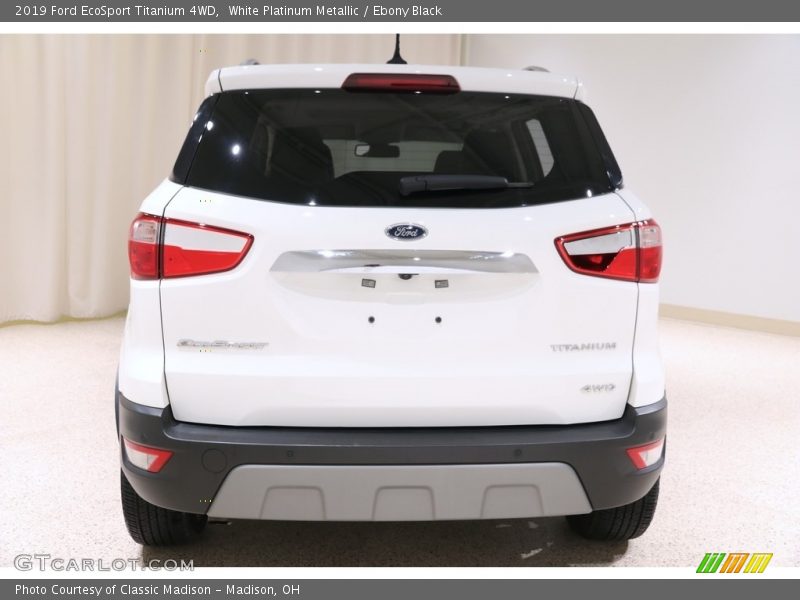 White Platinum Metallic / Ebony Black 2019 Ford EcoSport Titanium 4WD