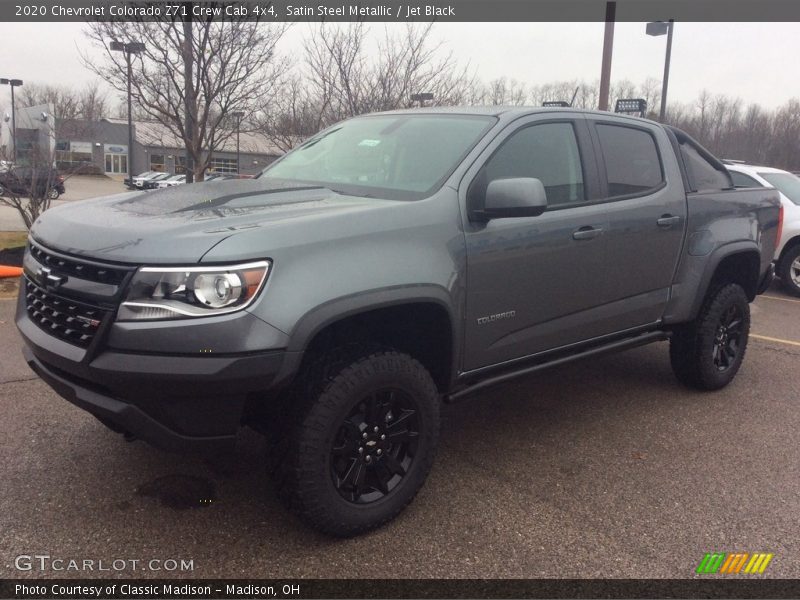 Satin Steel Metallic / Jet Black 2020 Chevrolet Colorado Z71 Crew Cab 4x4