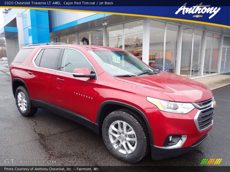 Cajun Red Tintcoat / Jet Black 2020 Chevrolet Traverse LT AWD