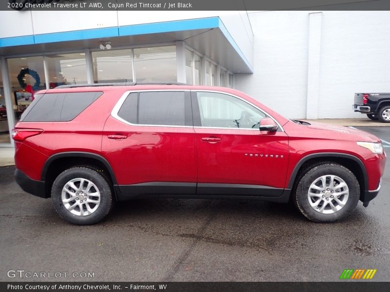 Cajun Red Tintcoat / Jet Black 2020 Chevrolet Traverse LT AWD