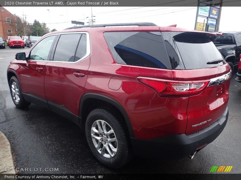 Cajun Red Tintcoat / Jet Black 2020 Chevrolet Traverse LT AWD