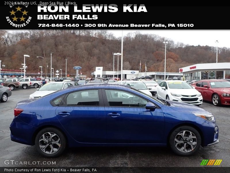 Deep Sea Blue / Black 2020 Kia Forte LXS