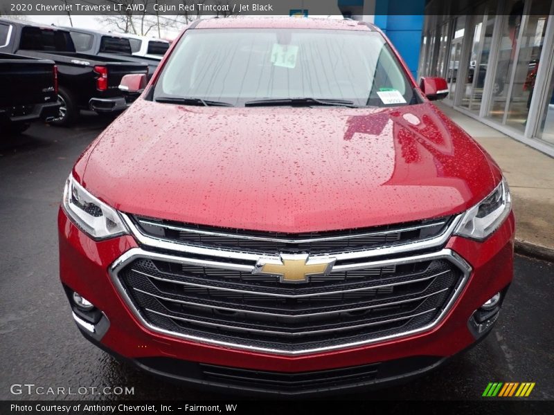 Cajun Red Tintcoat / Jet Black 2020 Chevrolet Traverse LT AWD