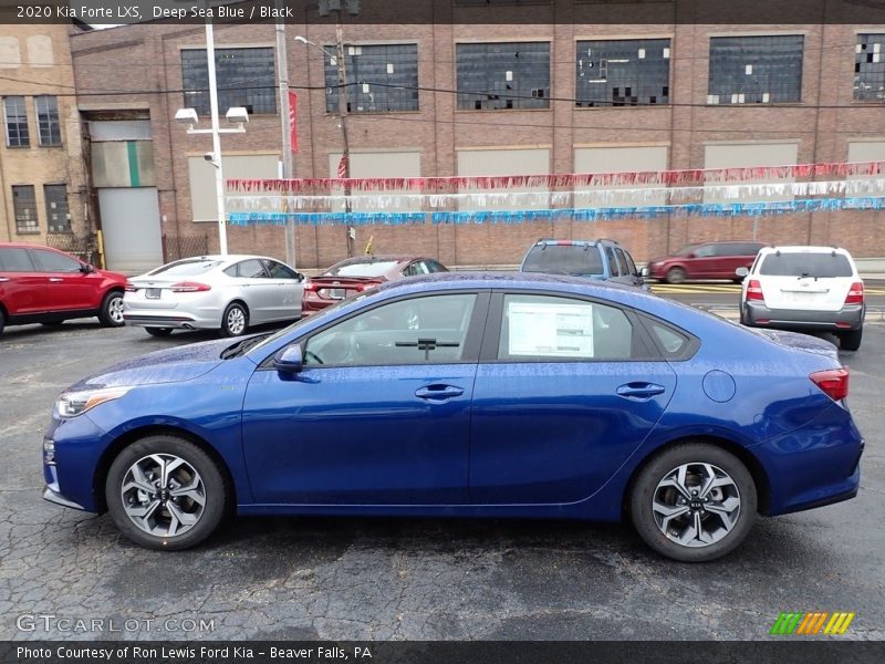 Deep Sea Blue / Black 2020 Kia Forte LXS