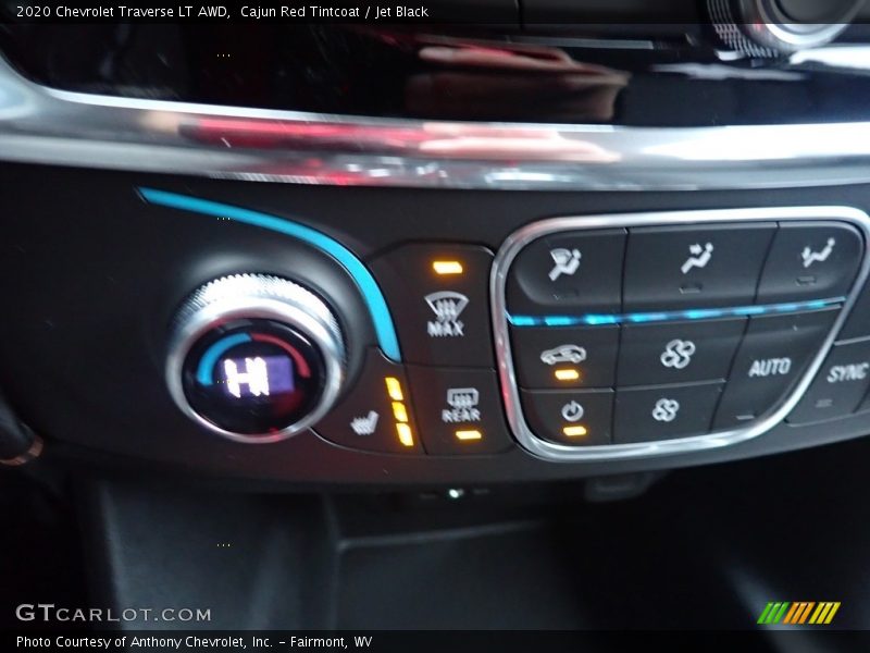 Cajun Red Tintcoat / Jet Black 2020 Chevrolet Traverse LT AWD