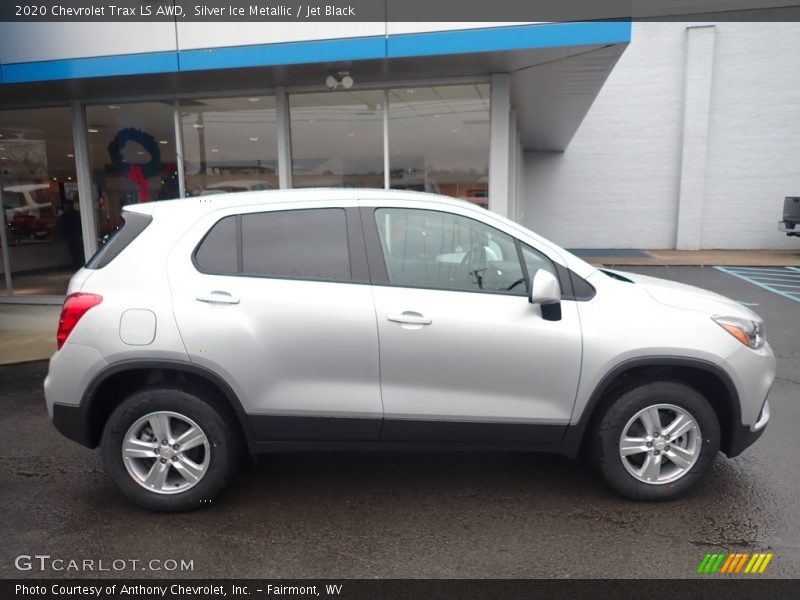 Silver Ice Metallic / Jet Black 2020 Chevrolet Trax LS AWD