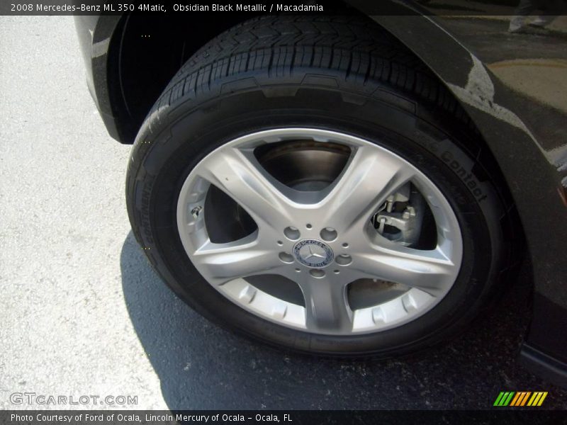 Obsidian Black Metallic / Macadamia 2008 Mercedes-Benz ML 350 4Matic