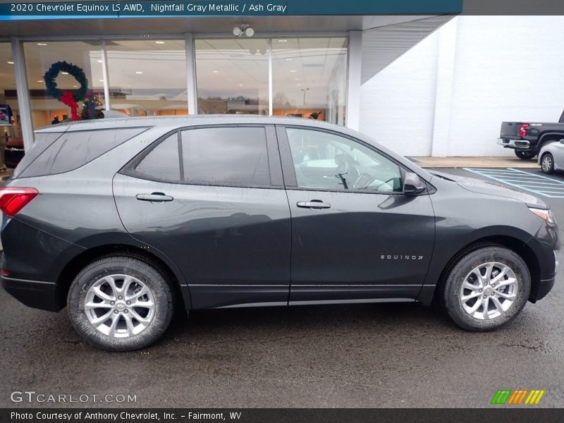 Nightfall Gray Metallic / Ash Gray 2020 Chevrolet Equinox LS AWD