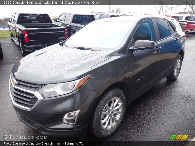 Nightfall Gray Metallic / Ash Gray 2020 Chevrolet Equinox LS AWD