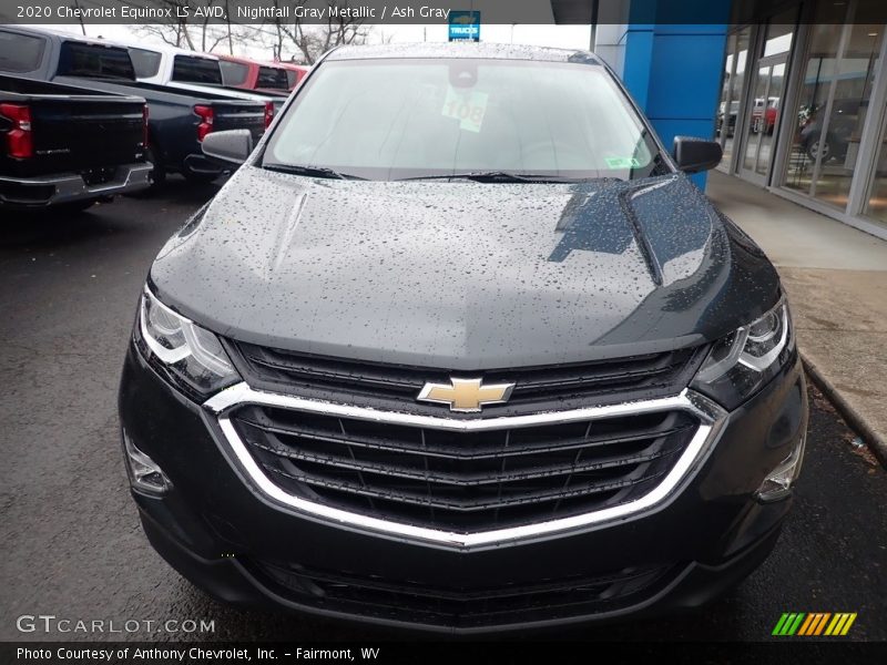 Nightfall Gray Metallic / Ash Gray 2020 Chevrolet Equinox LS AWD