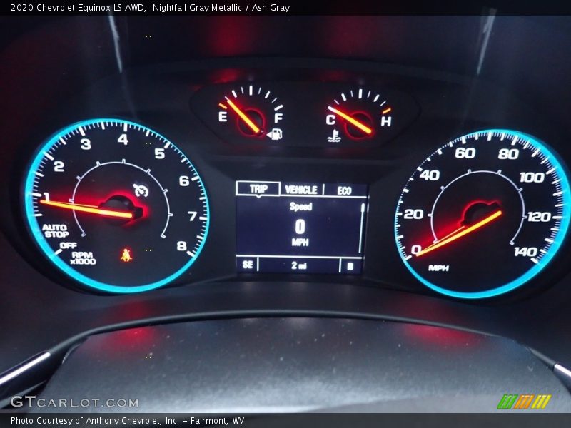 Nightfall Gray Metallic / Ash Gray 2020 Chevrolet Equinox LS AWD