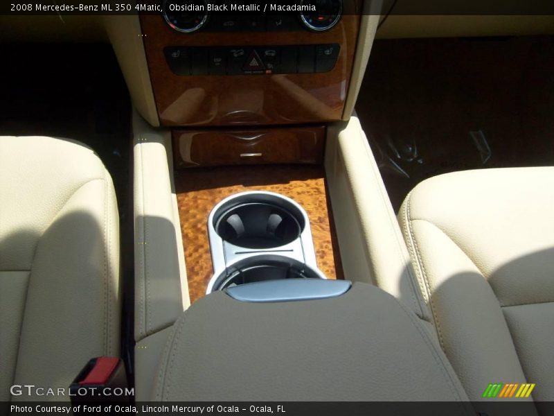 Obsidian Black Metallic / Macadamia 2008 Mercedes-Benz ML 350 4Matic