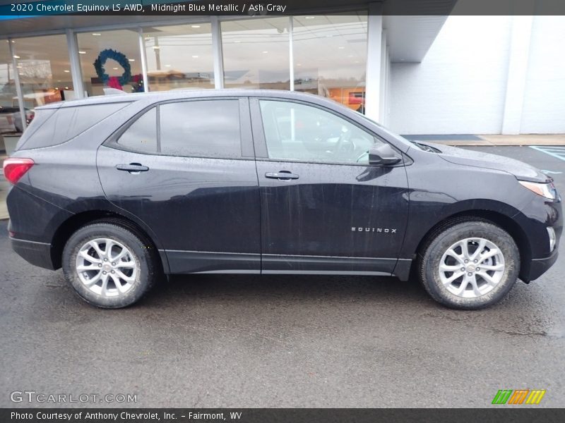 Midnight Blue Metallic / Ash Gray 2020 Chevrolet Equinox LS AWD