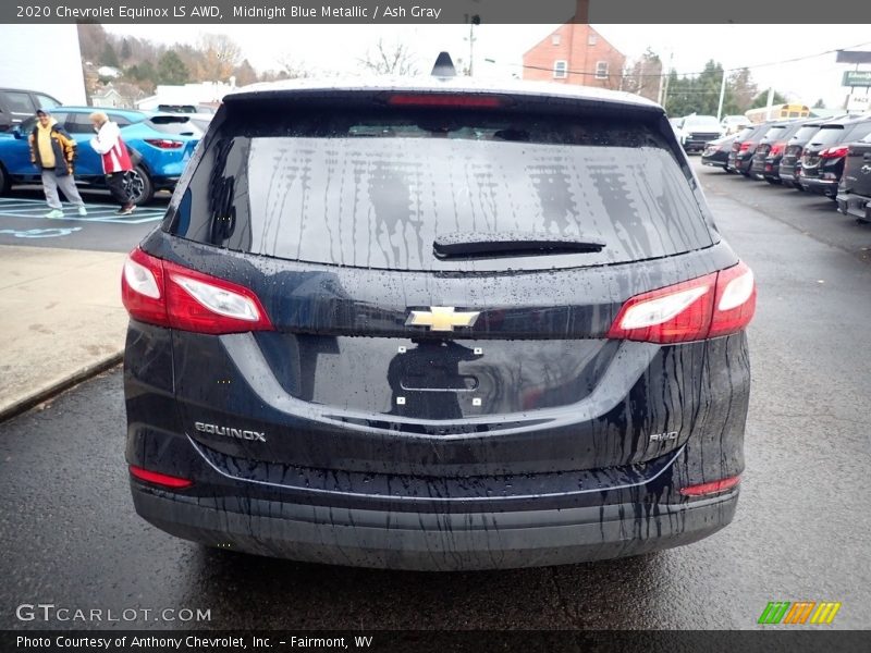 Midnight Blue Metallic / Ash Gray 2020 Chevrolet Equinox LS AWD