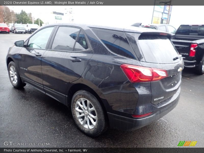 Midnight Blue Metallic / Ash Gray 2020 Chevrolet Equinox LS AWD