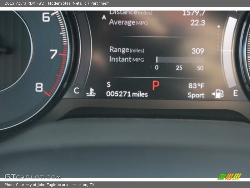 Modern Steel Metallic / Parchment 2019 Acura RDX FWD