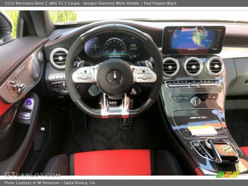 Dashboard of 2020 C AMG 63 S Coupe