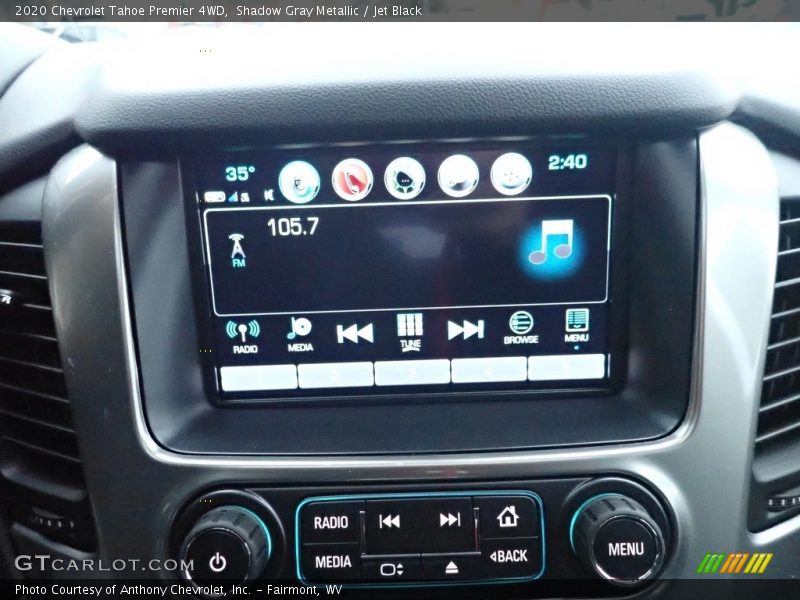 Shadow Gray Metallic / Jet Black 2020 Chevrolet Tahoe Premier 4WD