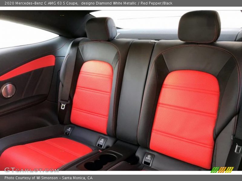 Rear Seat of 2020 C AMG 63 S Coupe