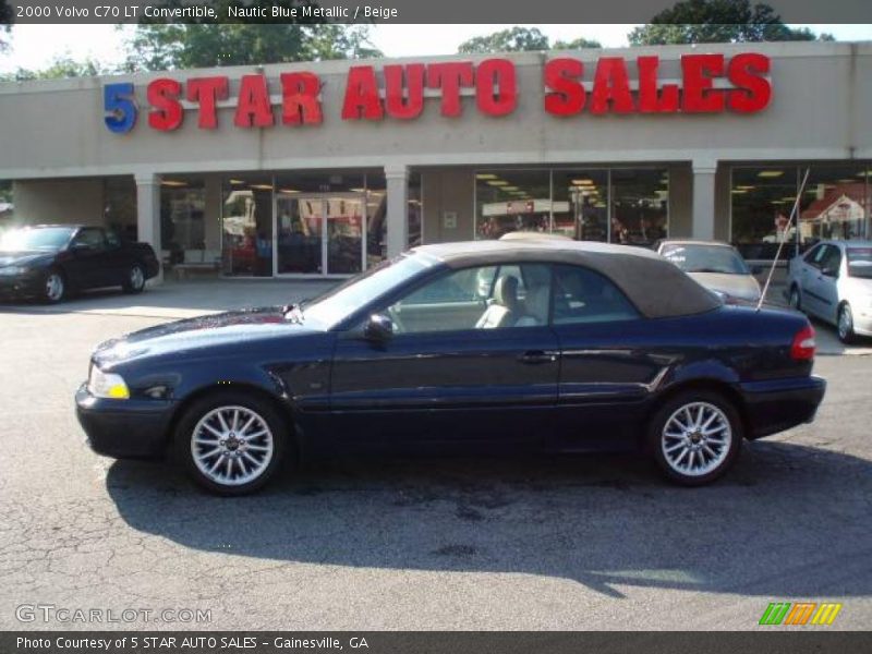 Nautic Blue Metallic / Beige 2000 Volvo C70 LT Convertible