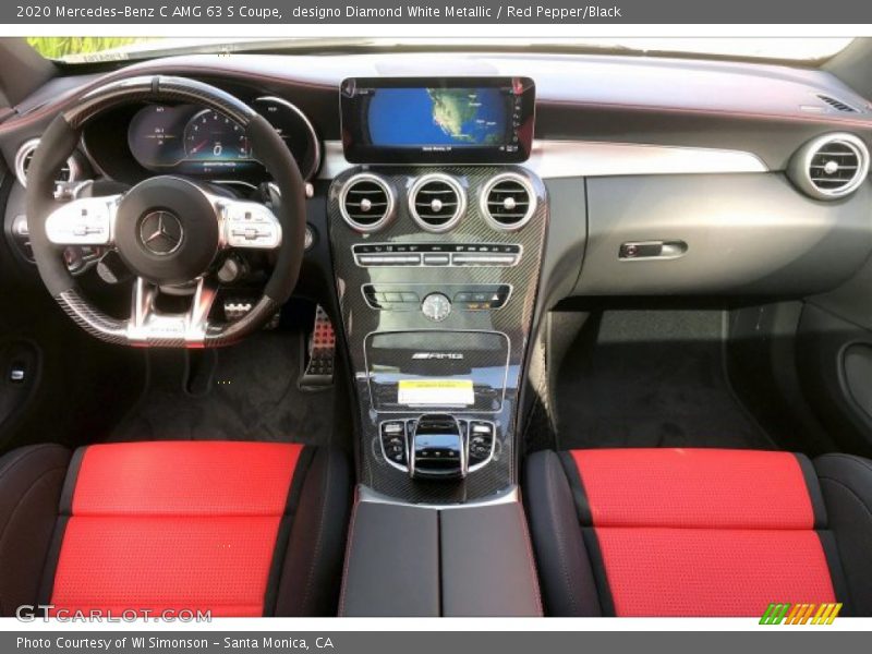 Dashboard of 2020 C AMG 63 S Coupe