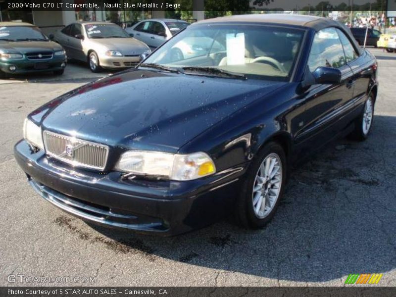 Nautic Blue Metallic / Beige 2000 Volvo C70 LT Convertible