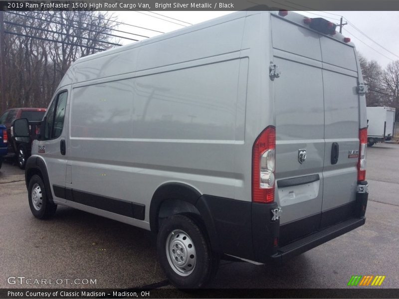 Bright Silver Metallic / Black 2019 Ram ProMaster 1500 High Roof Cargo Van