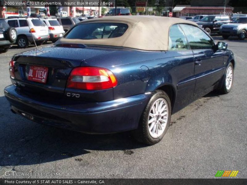 Nautic Blue Metallic / Beige 2000 Volvo C70 LT Convertible