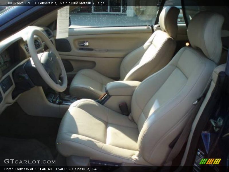 Nautic Blue Metallic / Beige 2000 Volvo C70 LT Convertible