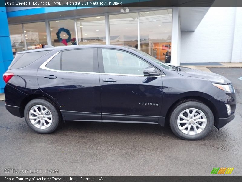 Midnight Blue Metallic / Jet Black 2020 Chevrolet Equinox LT AWD