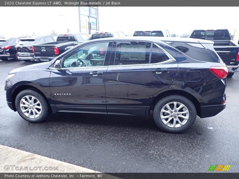 Midnight Blue Metallic / Jet Black 2020 Chevrolet Equinox LT AWD
