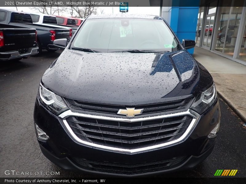 Midnight Blue Metallic / Jet Black 2020 Chevrolet Equinox LT AWD