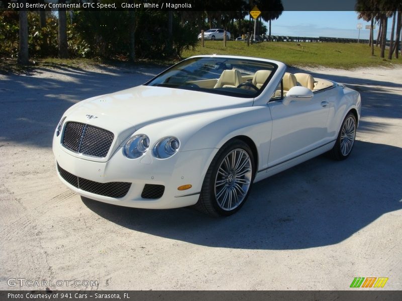 Glacier White / Magnolia 2010 Bentley Continental GTC Speed